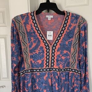 JJill boho tunic top